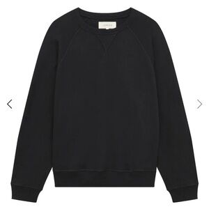 THE GREAT. Classic Black Slouch Crewneck sweatshirt Size 3